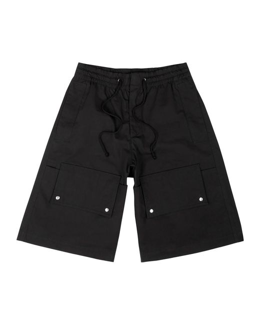OAMC Black Zeus Cotton Shorts for men