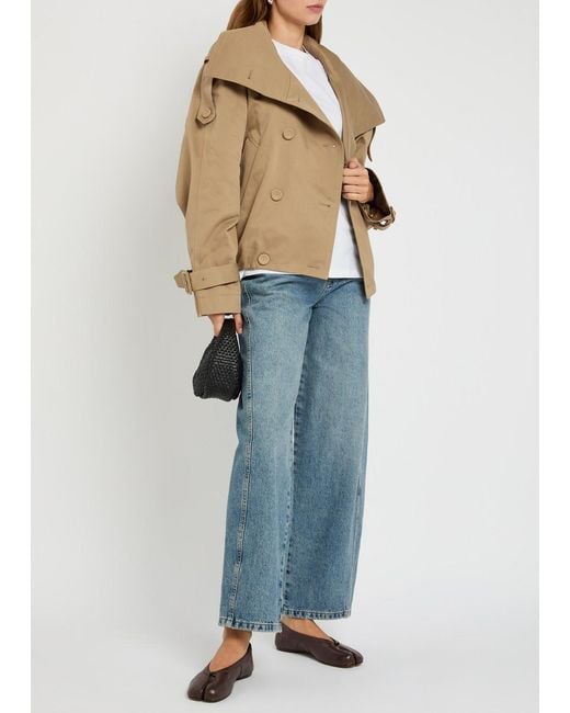 Acne Natural Oriso Double-Breasted Twill Jacket
