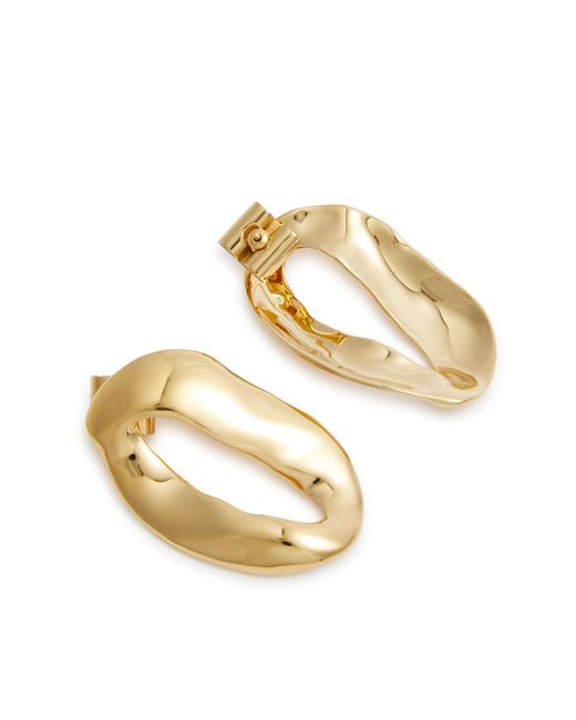 Marni Metallic Distorted Drop Earrings