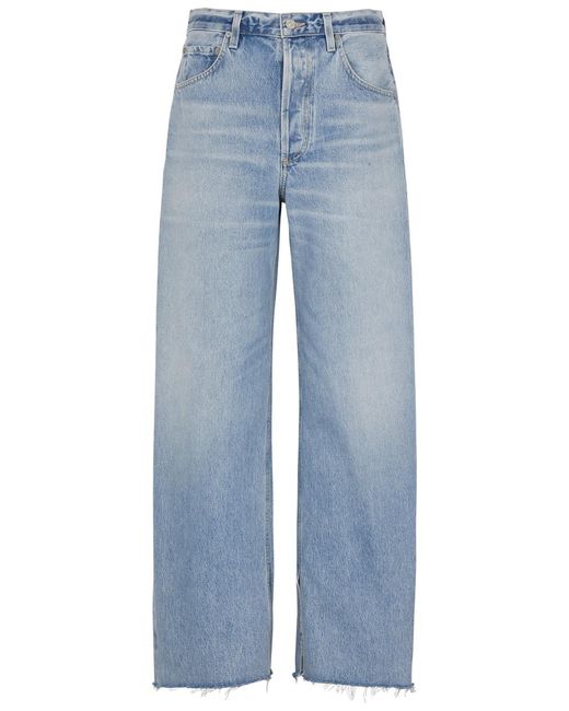 Citizens of Humanity Blue Ayla Wide-Leg Jeans