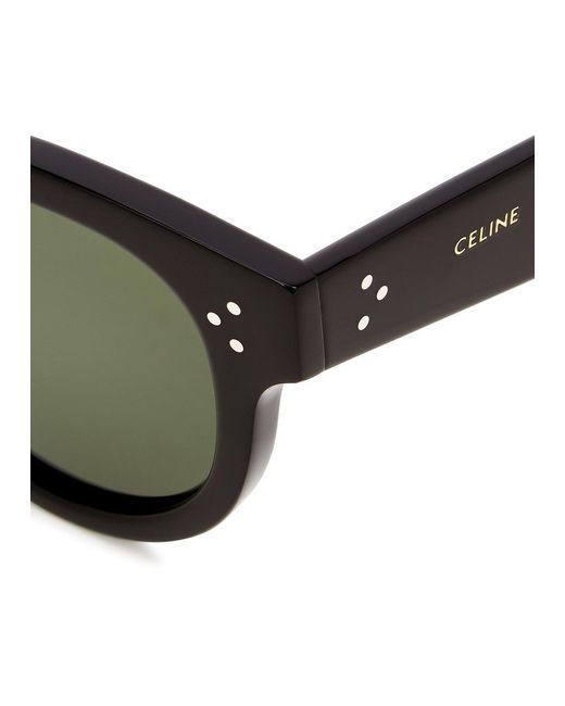 Céline Black Round-Frame Sunglasses Lenses Designer-Stamped Arms, 100% Uv Protection