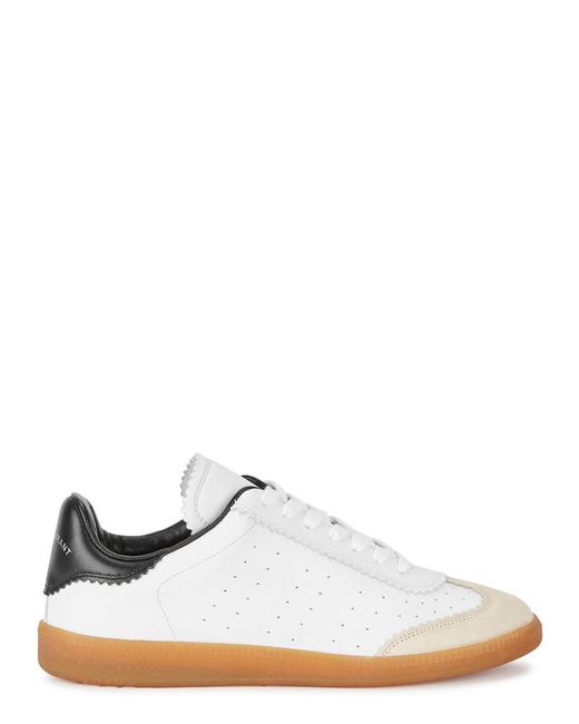 Isabel Marant White Bryce Lace Up Lthr Sneaker