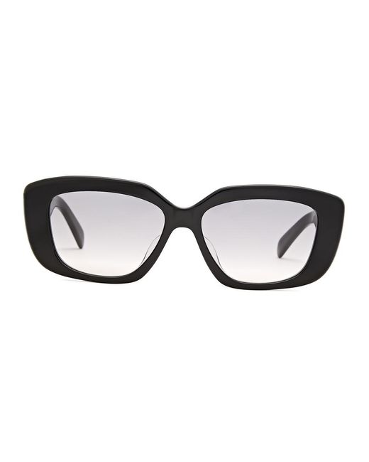 Céline Black Rectangle-Frame Sunglasses