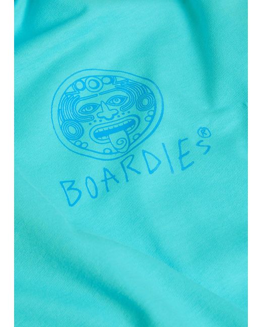 Boardies Blue Maya Printed Cotton T-Shirt for men