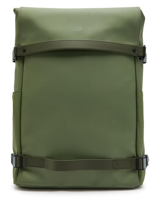Rains Green Otg Waterproof Backpack for men