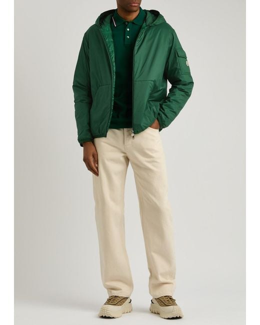Moncler Green Monteynard Padded Hooded Shell Jacket for men