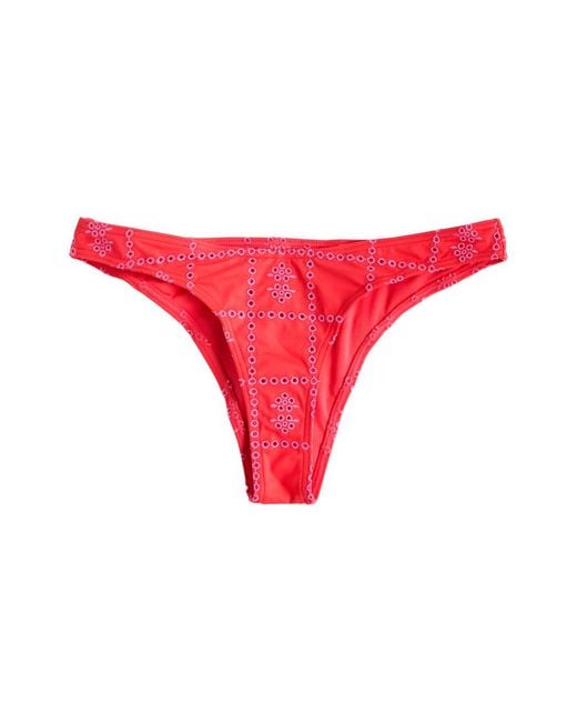 Damson Madder Embroidered Bikini Briefs