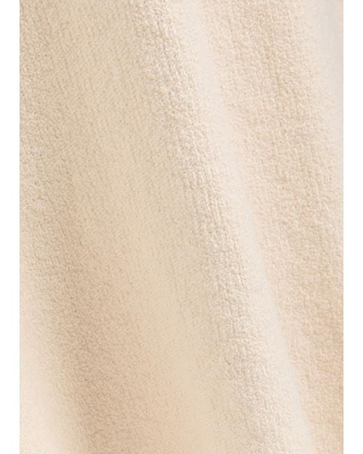 Almada Label Natural Umi Knitted Bouclé Pencil Skirt