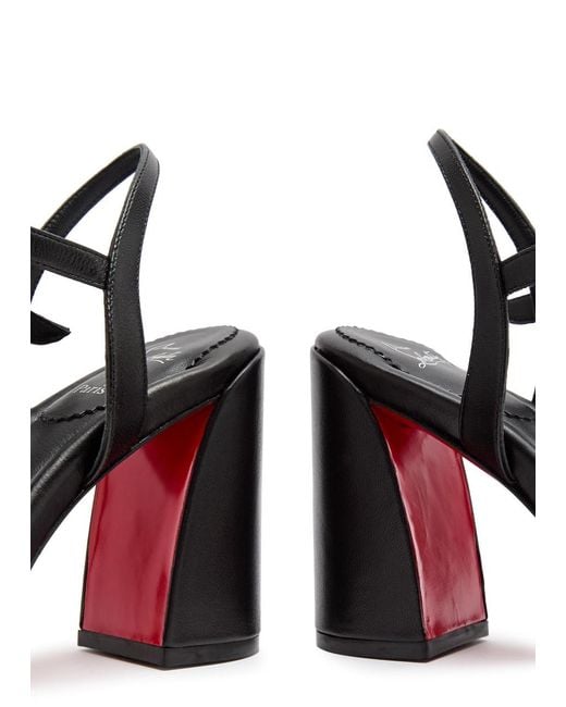 Christian Louboutin Black Jane 85 Leather Sandals