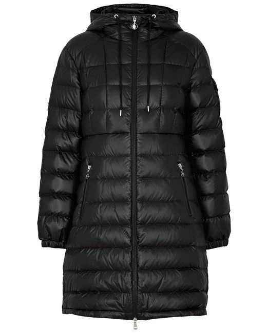 Moncler Black Amintore Quilted Shell Coat