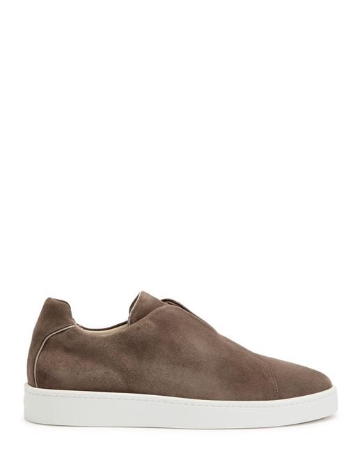 Aurélien Brown Aur3 Suede Sneakers for men
