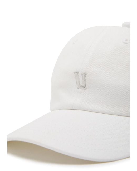 vuori White Dad Logo-Embroidered Cotton Cap