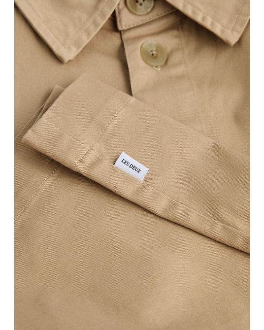 Les Deux Natural Langley Stretch-Cotton Overshirt for men