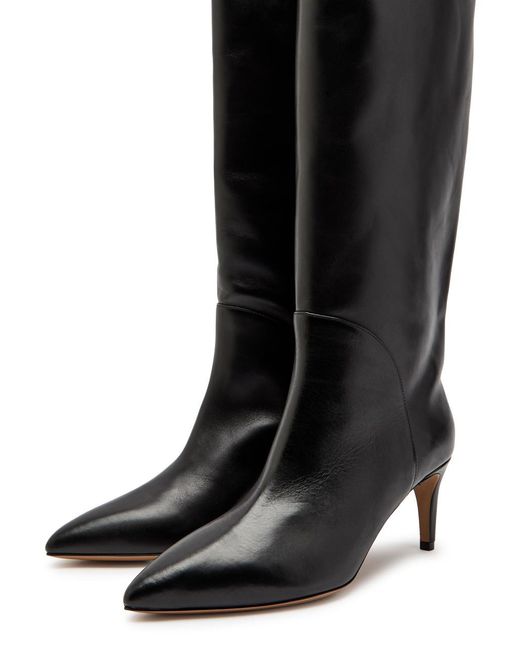 Paris Texas Black Gaia 60 Leather Knee-High Boots