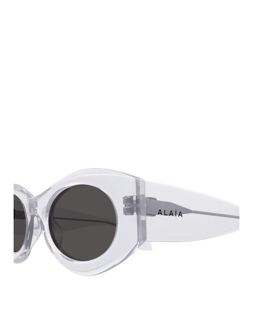 Alaïa Multicolor Oval-Frame Sunglasses