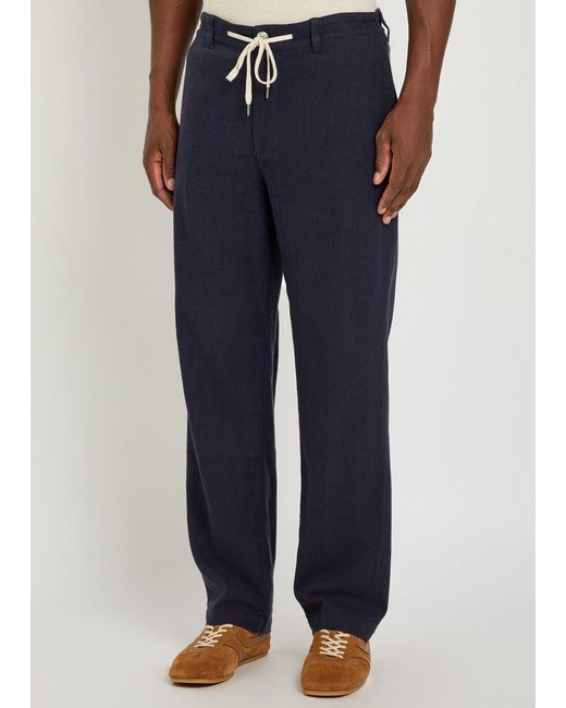 PAIGE Blue Tiano Woven Trousers for men