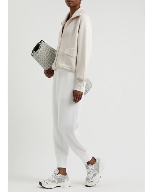 Varley White Roxbury Stretch-Jersey Sweatshirt