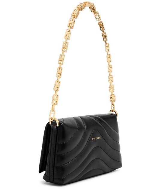 Givenchy Black 4g Quilted Leather Shoulder Bag