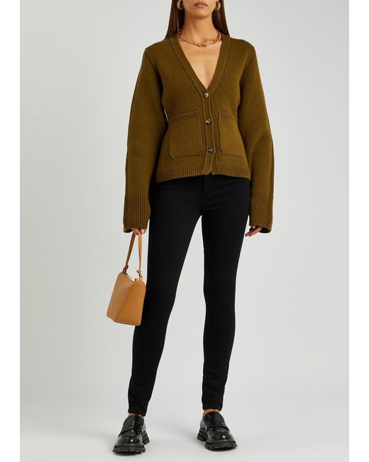 PAIGE Black Cindy Cropped Skinny Jeans