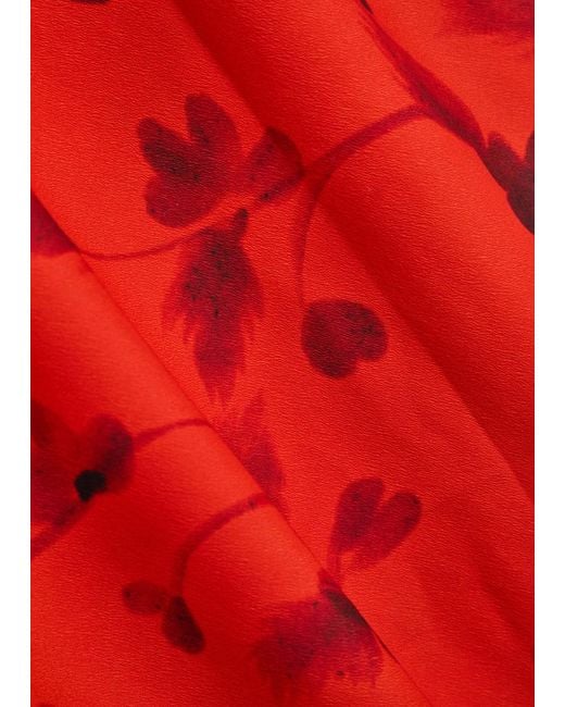 strapless open back dress Palermo Red Sleeveless Romper  Blythe