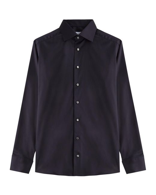 Eton of Sweden Blue Cotton-Twill Shirt for men
