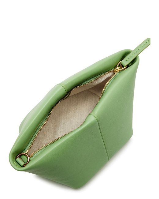 Mansur Gavriel Green Tulipano Leather Cross-body Bag
