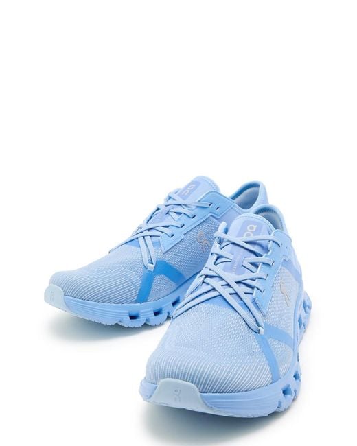 On Shoes Blue Cloud X 4 Ad Jacquard Mesh-Knit Sneakers for men