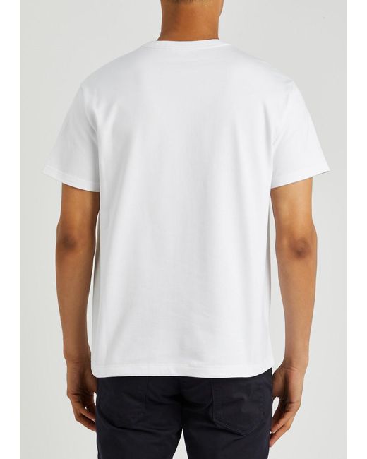 Alexander McQueen Blue Printed Cotton T-shirt for men