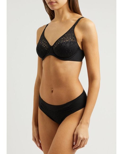 Chantelle Black Norah Lace Underwired Bra