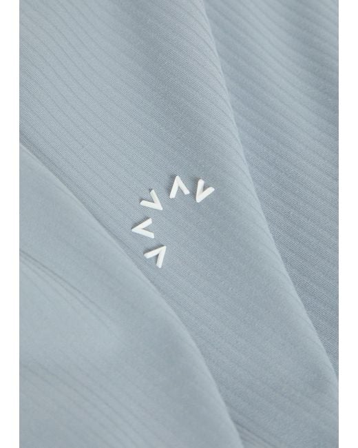 Varley Blue Chia V-Neck Stretch-Jersey Tank Top