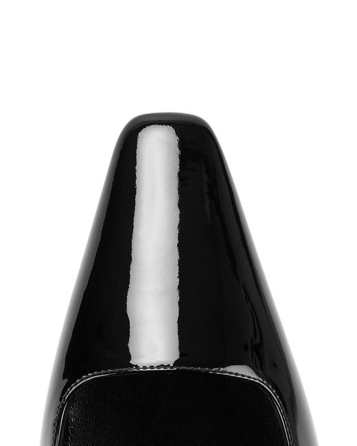 Saint Laurent Black Vendome 110 Leather Slingback Pumps