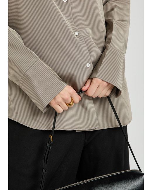 Rohe Natural Open Sleeve Striped Woven Shirt
