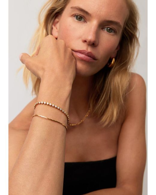 Missoma Metallic Round Tennis 18Kt Vermeil Bracelet