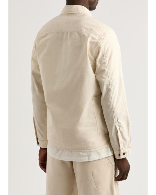 C P Company Natural Ottoman Cotton Shirt for men