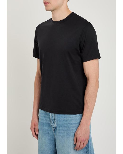 FRAME Black Cotton-Jersey T-Shirt for men