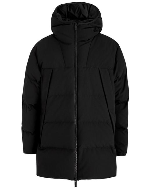 Moncler Black Valmaron Quilted Shell Jacket for men