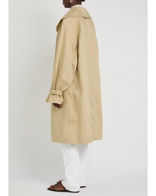 Totême Natural Oversized Cotton-Poplin Trench