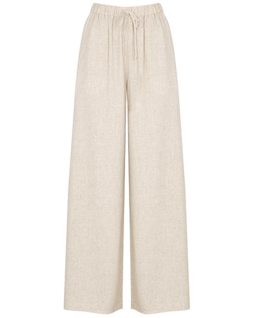 By Malene Birger Natural Pisca Wide-leg Trousers