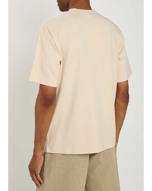 Drole de Monsieur Natural Le T-Shirt Slogan Logo-Print Cotton T-Shirt for men