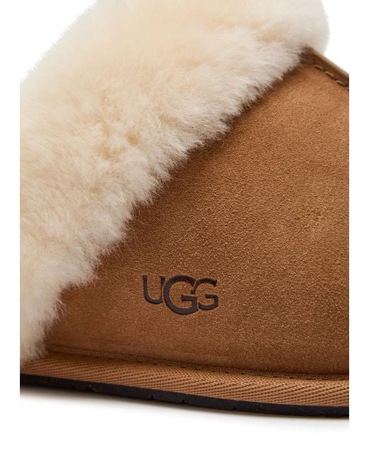Ugg Brown Scuffette Ii Suede Slippers