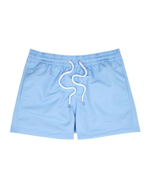 Frescobol Carioca Blue Sport Printed Shell Swim Shorts for men