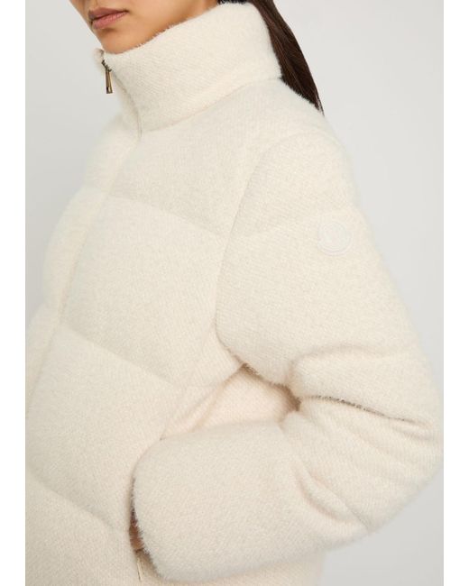 Moncler Natural Mornas Padded Bouclé Jacket