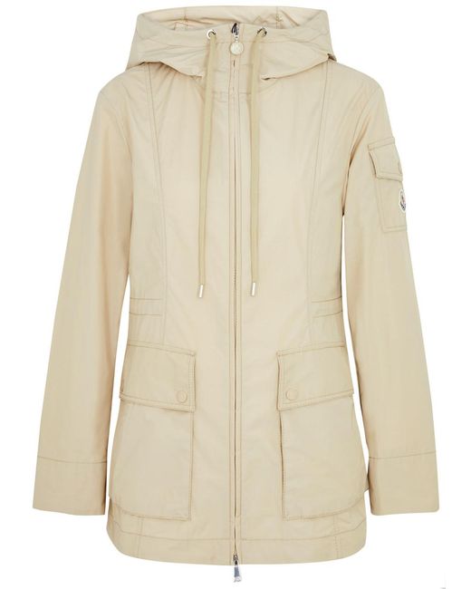 Moncler Natural Leandro Hooded Shell Jacket