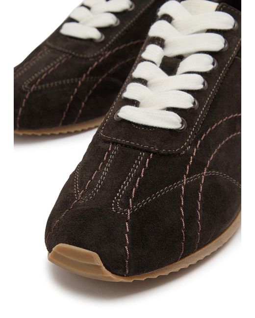 Totême Black Flex Suede Sneakers