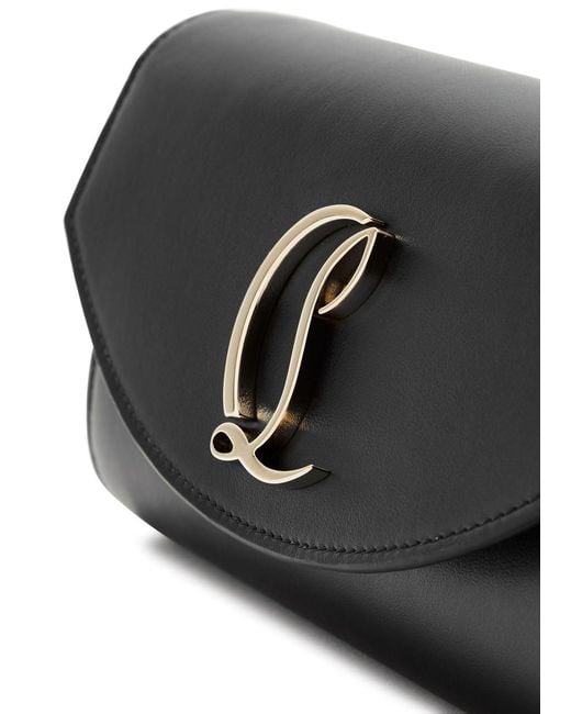 Christian Louboutin Black Loubi54 Leather Wallet-on-chain