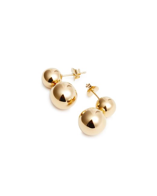 LIE STUDIO Metallic The Caroline 18kt -plated Drop Earrings