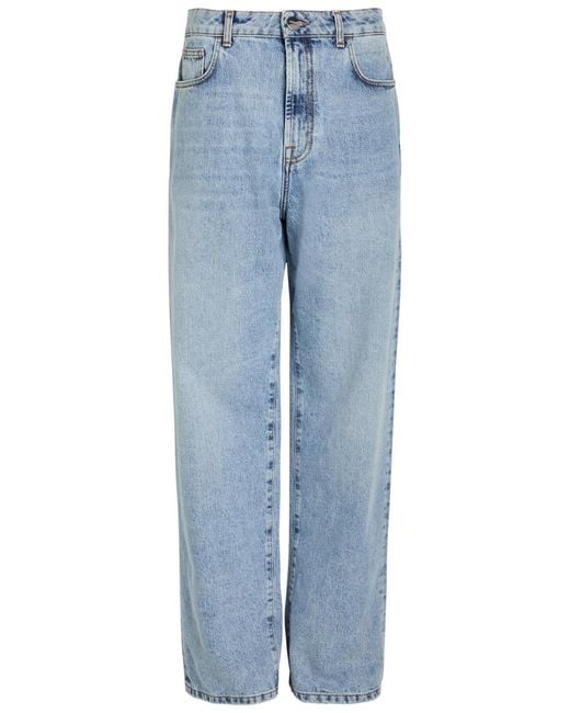 Rohe Blue Baggy Straight-Leg Jeans