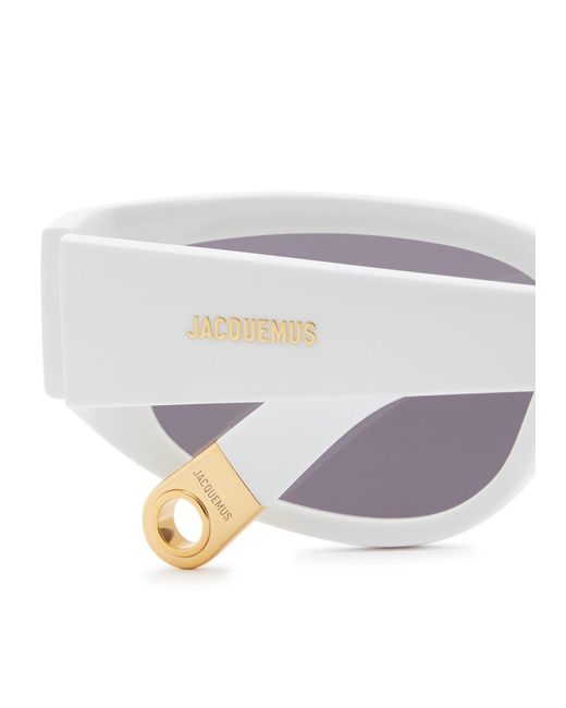 Jacquemus White Les Lunettes Gala Cat-eye Sunglasses