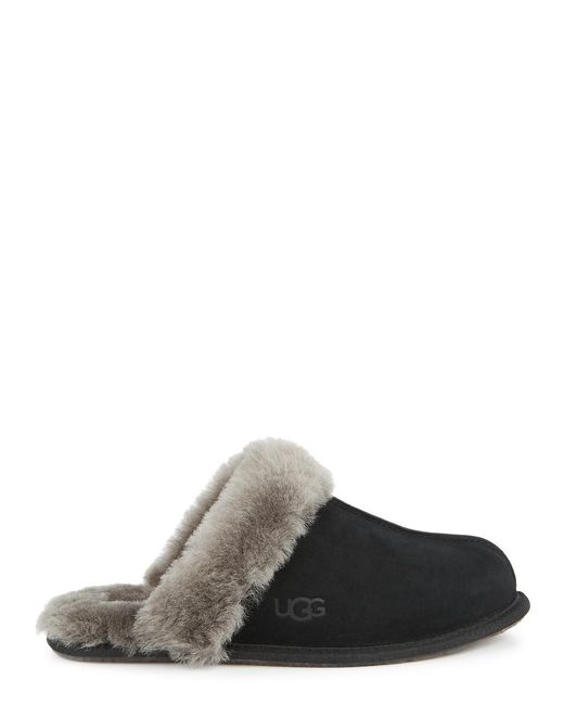 Ugg Brown Scuffette Ii Suede Slippers , Slippers, Designer Stamp