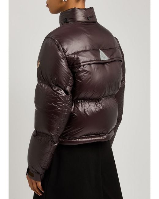 Moncler Brown Day-Namic Julier Quilted Nylon Jacket